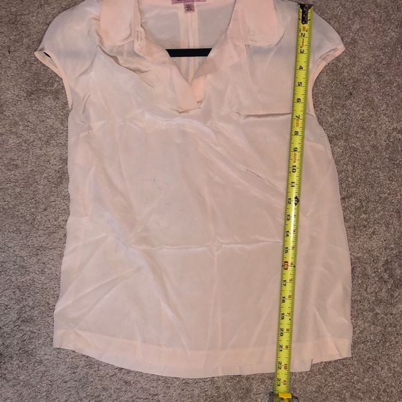 TED BAKER Peach 'Maddi' 100% Silk Blouse Ted's Size 2 / US Small - Picture 5 of 13